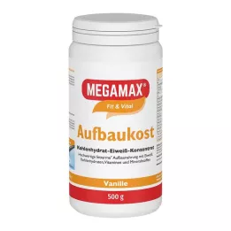 MEGAMAX Build-up food vanilla powder, 500 g