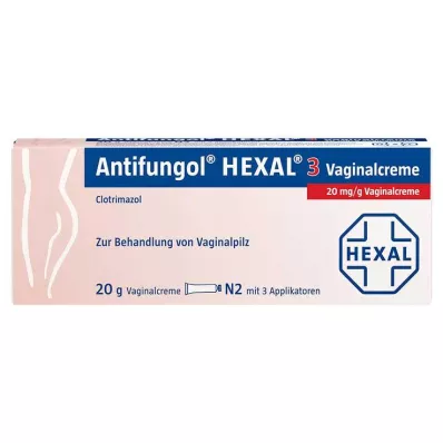 ANTIFUNGOL HEXAL 3 Vaginal cream, 20 g ANTIFUNGOL HEXAL 3 Vaginal cream, 20 g