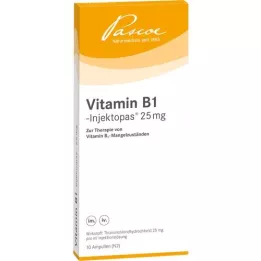 VITAMIN B1 INJEKTOPAS 25 mg solution for injection, 10X1 ml