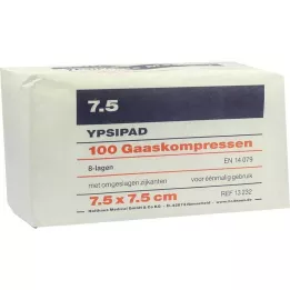 MULLKOMPRESSEN Ypsipad 7.5x7.5 cm non-sterile 8x, 100 pcs