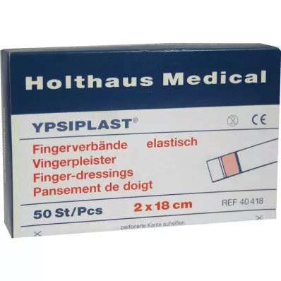 FINGERVERBAND Ypsiplast 2x18 cm elastic skin, 50 pcs FINGERVERBAND Ypsiplast 2x18 cm elastic skin, 50 pcs