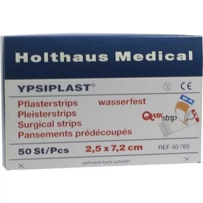 PFLASTERSTRIPS Ypsiplast waterproof 2.5x7.2 cm, 50 pcs