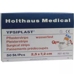 PFLASTERSTRIPS Ypsiplast waterproof 2.5x7.2 cm, 50 pcs