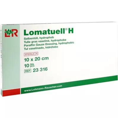 LOMATUELL H Ointment tulle 10x20 cm sterile, 10 pcs