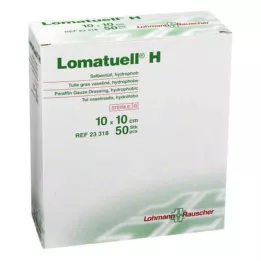 LOMATUELL H Ointment tulle 10x10 cm sterile, 50 pcs