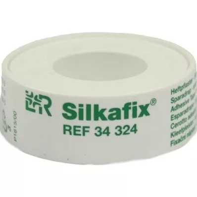 SILKAFIX Staple plaster 1.25 cm x 5 m plastic coil, 1 pc