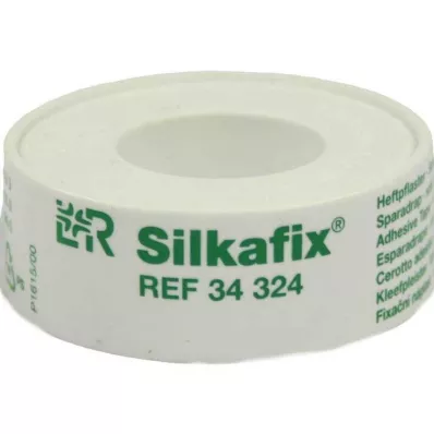 SILKAFIX Staple plaster 1.25 cm x 5 m plastic coil, 1 pc