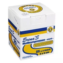 ERENA Gauze compress, 5x5 cm, sterile, 8x25X2 pcs