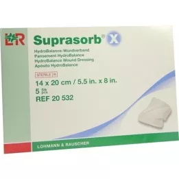 SUPRASORB X HydroBalance wound dressing 14x20 cm, 5 pcs