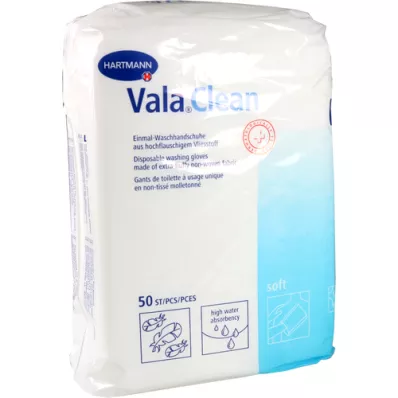 VALACLEAN soft disposable washing gloves, 50 pcs