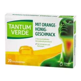 TANTUM VERDE 3 mg lozenge with orange-honey flavour, 20 pcs