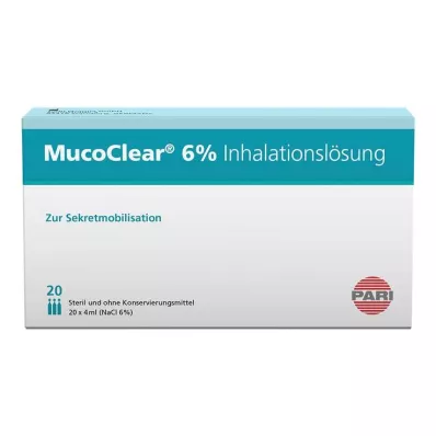 MUCOCLEAR 6% NaCl inhalation solution, 20X4 ml