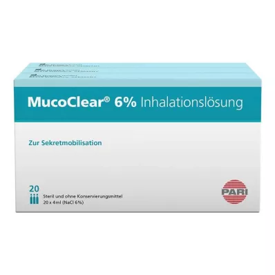 MUCOCLEAR 6% NaCl inhalation solution, 60X4 ml MUCOCLEAR 6% NaCl inhalation solution, 60X4 ml