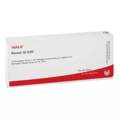 RENES GL D 20 Ampoules, 10X1 ml RENES GL D 20 Ampoules, 10X1 ml