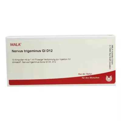 NERVUS TRIGEMINUS GL D 12 Ampoules, 10X1 ml NERVUS TRIGEMINUS GL D 12 Ampoules, 10X1 ml