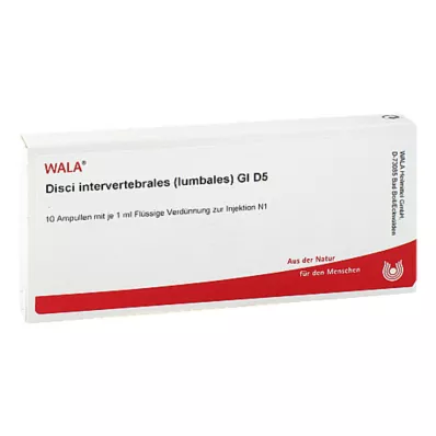 DISCI intervertebral lumbales GL D 5 ampoules, 10X1 ml DISCI intervertebral lumbales GL D 5 ampoules, 10X1 ml