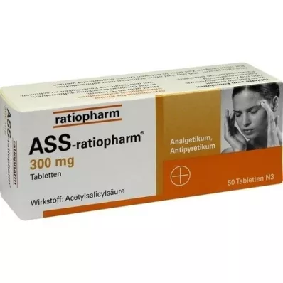 ASS-ratiopharm 300 mg tablets, 50 pcs