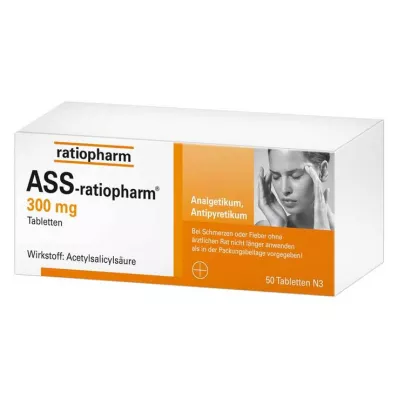 ASS-ratiopharm 300 mg tablets, 50 pcs ASS-ratiopharm 300 mg tablets, 50 pcs