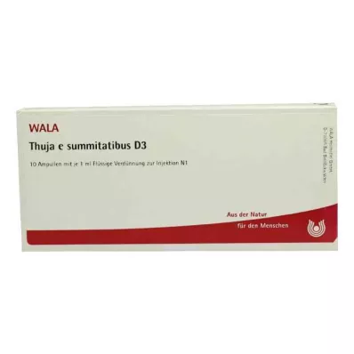 THUJA E SUMMITATIBUS D 3 Ampoules, 10X1 ml THUJA E SUMMITATIBUS D 3 Ampoules, 10X1 ml