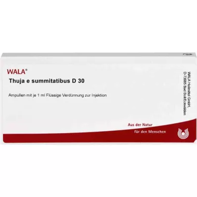 THUJA E SUMMITATIBUS D 30 ampoules, 10X1 ml THUJA E SUMMITATIBUS D 30 ampoules, 10X1 ml