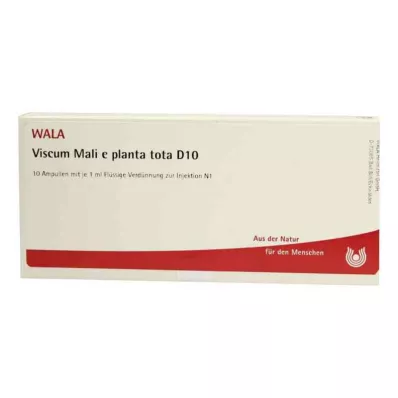 VISCUM MALI e planta tota D 10 ampoules, 10X1 ml VISCUM MALI e planta tota D 10 ampoules, 10X1 ml