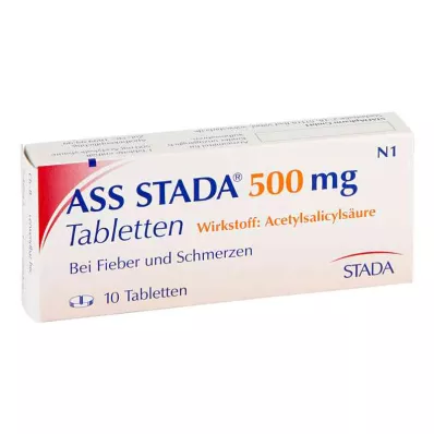 ASS STADA 500 mg tablets, 10 pcs ASS STADA 500 mg tablets, 10 pcs