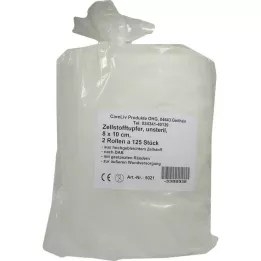 ZELLSTOFFTUPFER 8x10 cm roll, 2X125 pcs