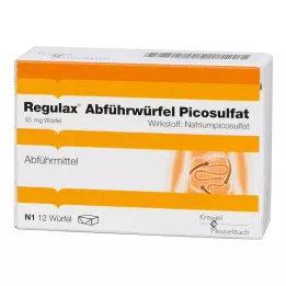 REGULAX Picosulphate laxative cubes, 12 pcs