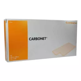 CARBONET 10x20 cm odour-absorbent wound dressing with active carbon, 10 pcs
