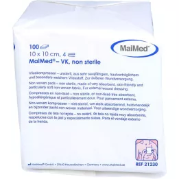 VLIESSTOFF-KOMPRESSEN non-sterile 10x10 cm 4-fold, 100 pcs