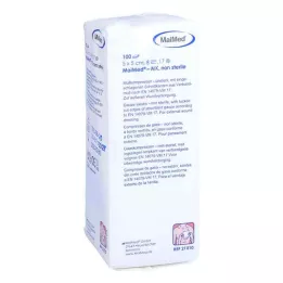 Gauze compresses 5x5 cm non-sterile 8-fold, 100 pieces
