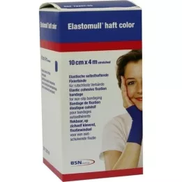 ELASTOMULL adhesive colour 10 cmx4 m fixation band blue, 1 pc