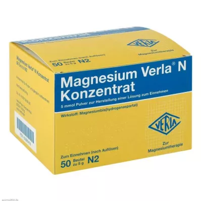 MAGNESIUM VERLA N Concentrate Plv.e.L.for Intake, 50 pcs MAGNESIUM VERLA N Concentrate Plv.e.L.for Intake, 50 pcs
