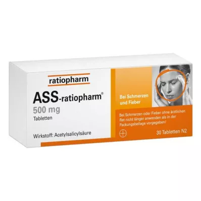 ASS-ratiopharm 500 mg tablets, 30 pcs ASS-ratiopharm 500 mg tablets, 30 pcs