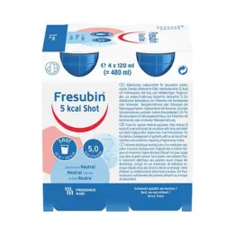 FRESUBIN 5 kcal SHOT Neutral solution, 4X120 ml