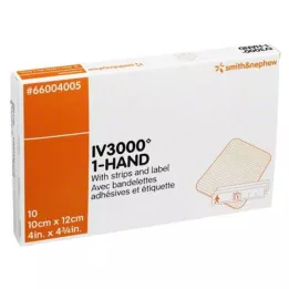 OPSITE IV 3000 10x12 cm transp. cannula fixation, 10 pcs
