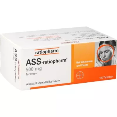 ASS-ratiopharm 500 mg tablets, 100 pcs