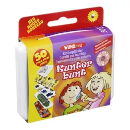 KINDERPFLASTER Colourful, 50 pcs