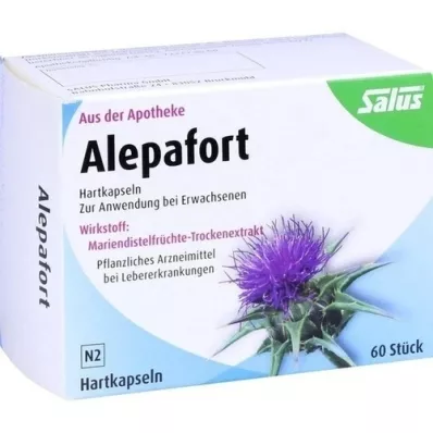 ALEPAFORT Milk Thistle Hard Capsules, 60 Capsules