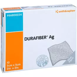 DURAFIBER Ag 5x5 cm dressing, 10 pcs