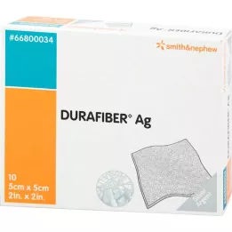 DURAFIBER Ag 5x5 cm dressing, 10 pcs