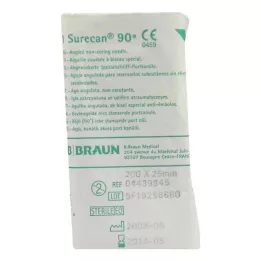 SURECAN Port cannula 20 Gx25 mm angled, 1 pc