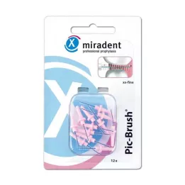 MIRADENT Interd.Pic-Brush replacement brush xx-fine pink, 12 pcs