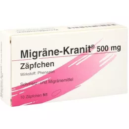 MIGRÄNE KRANIT 500 mg suppository, 10 pcs
