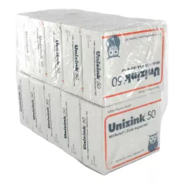 UNIZINK 50 enteric-coated tablets, 10X100 pc