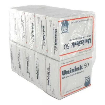 UNIZINK 50 enteric-coated tablets, 10X100 pc UNIZINK 50 enteric-coated tablets, 10X100 pc