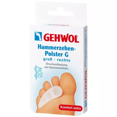 GEHWOL Polymer gel hammer toe pad G right, 1 pc
