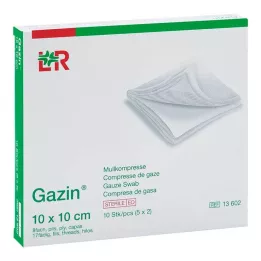 GAZIN Gauze comp.10x10 cm sterile 8x, 5X2 pcs