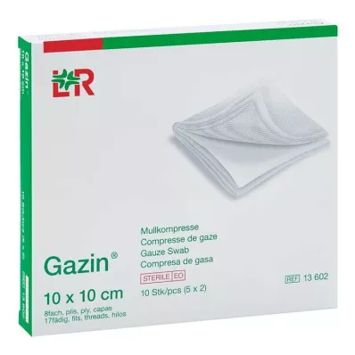 GAZIN Gauze comp.10x10 cm sterile 8x, 5X2 pcs