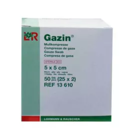 GAZIN Gauze comp.5x5 cm sterile 8x, 25X2 pcs